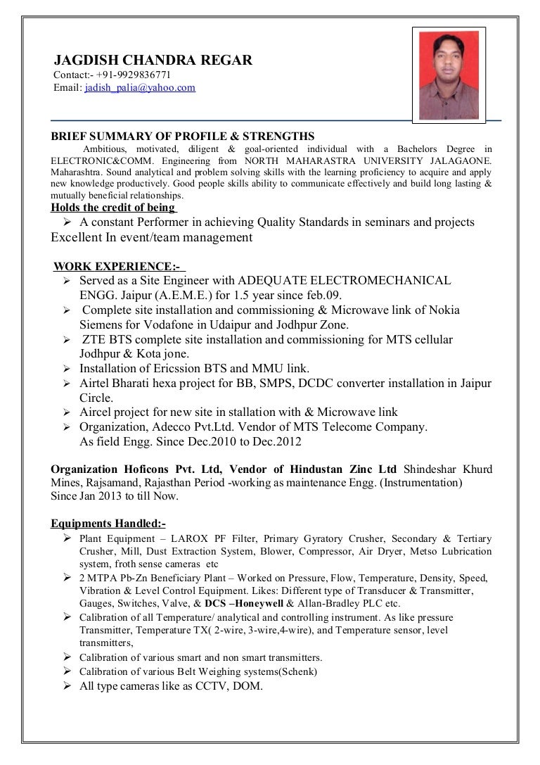 Jagdish Resume