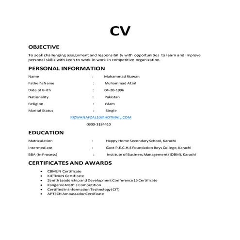 cv