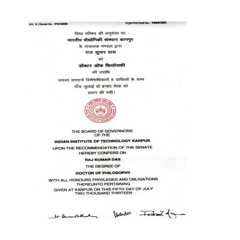 Raj K Das-Ph.D. degree | PDF