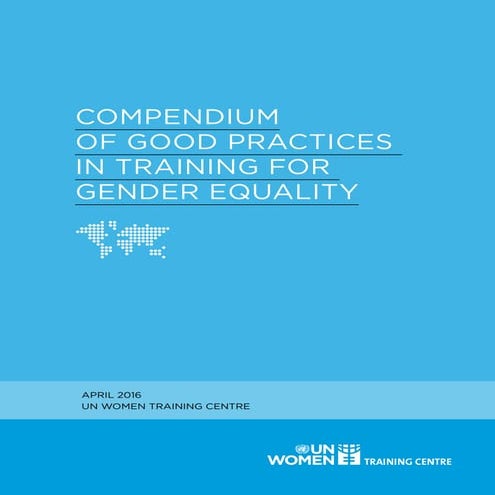 Compendium of Good practices in training for gender equality