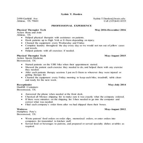 AEP Professional Resume | DOCX