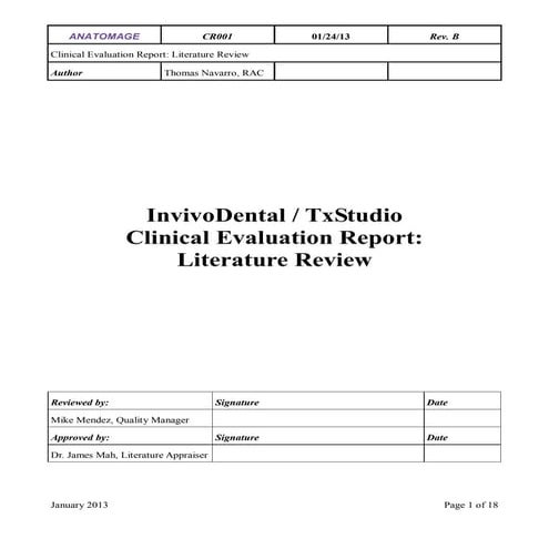 Clinical Evaluation of Medical Devices | PDF