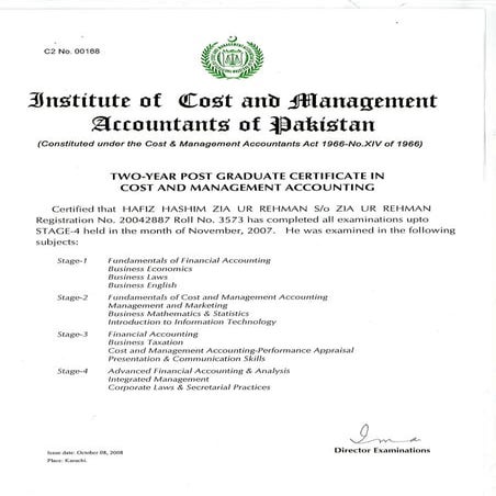 CMA-Two Year | PDF