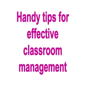 73 sugegestions for secondary school teachers