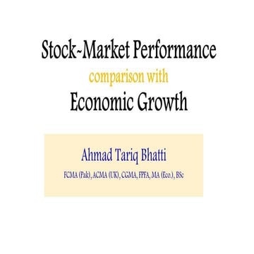 Stock-Market Performance Comparison with Economic Growth