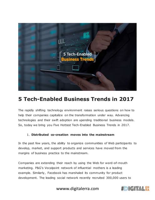 Top 10 digital transformation trends in the year 2022 | PDF | Internet ...