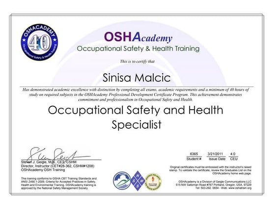 315485-OSHAcademy-Transcript | PDF