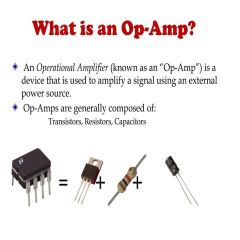 Introduction to OpAmp and Its verification