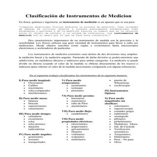 Clasificacion de instrumentos de me...