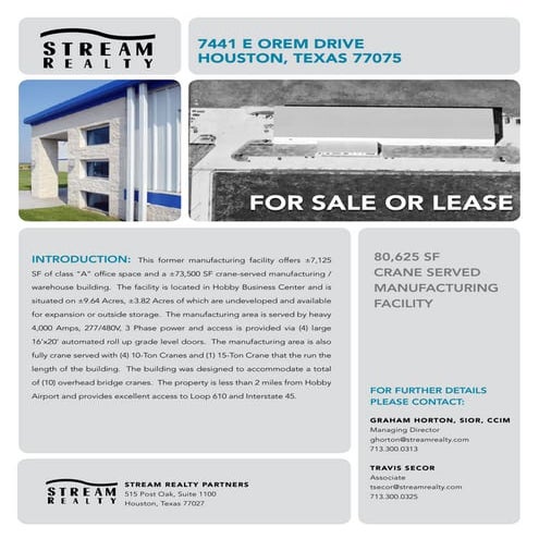 Property Disposition Marketing Brochure for RBC Bearings Inc.