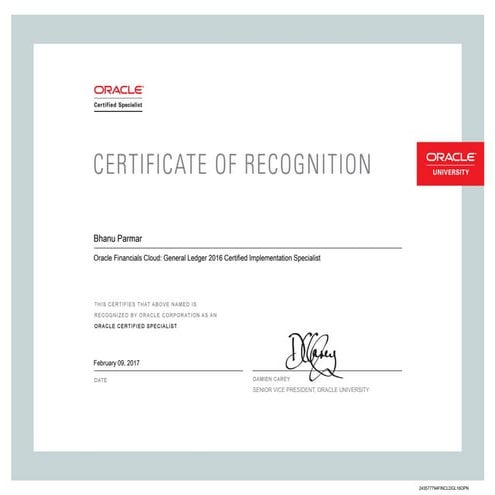 OCP Certificate | PDF