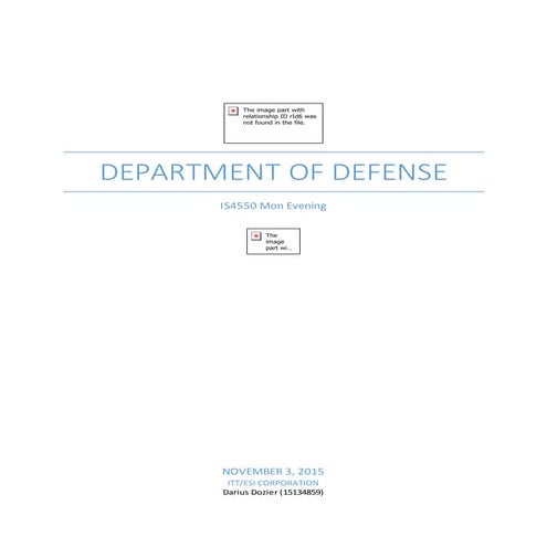 Department of Defense