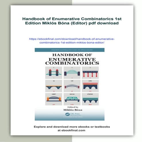 Handbook of Enumerative Combinatorics 1st Edition Miklós Bóna (Editor ...
