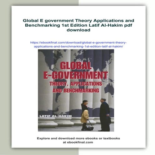 Global E government Theory Applications and Benchmarking 1st Edition Latif Al...