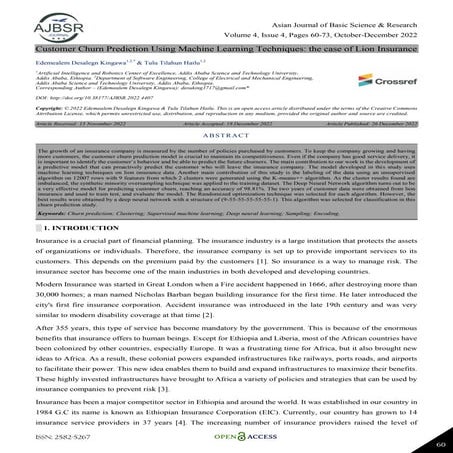 Customer Churn Prediction Using Machine Learning Techniques: the case of Lion...