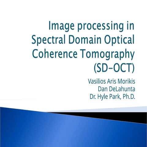 spectral domain oct coherence tomography