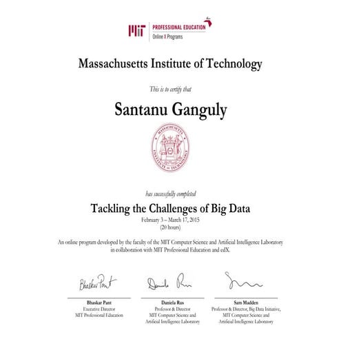 MIT Certificate | PDF