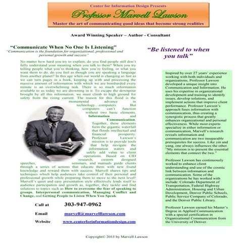 Award Winning Speaker