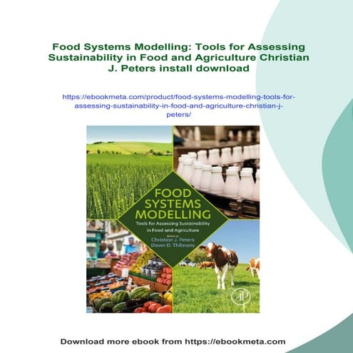 Food Systems Modelling: Tools for Assessing Sustainability in Food and Agricu...