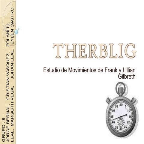 Simbología de los therbligs | DOCX