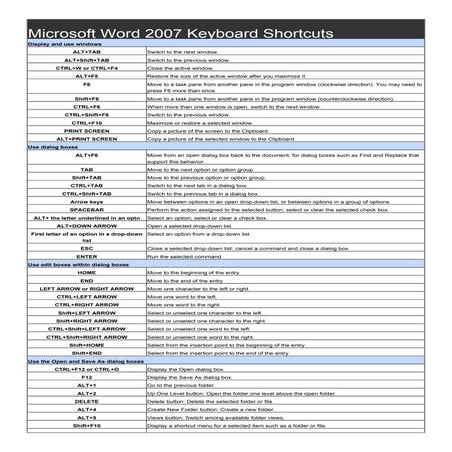 Microsoft-Word-2007-Keyboard-Shortcuts