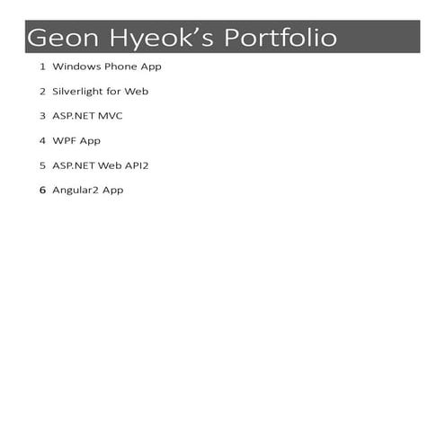 Portfolio