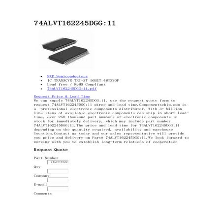 74ALVT162245DGG:11- Componentschip.com