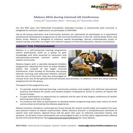 Introduction to Matara on cycle 2015