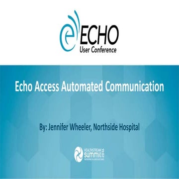 Echo Summit 2016 Powerpoint final 