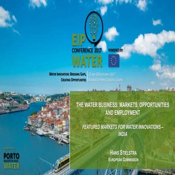 Featured markets for water innovations - India.