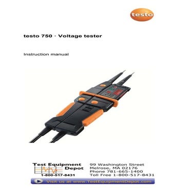 Hướng dẫn sử dụng Testo 875 | PDF