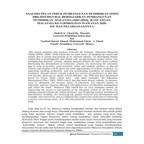 Ringkasan Eksekutif RPM 2026 - 2035 xxxxxxx | PDF
