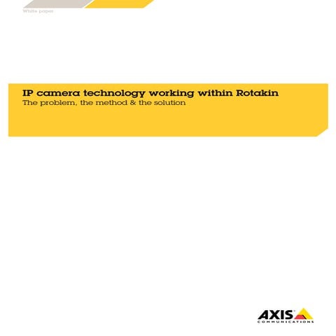 IP Surveillance Rotakin White Paper