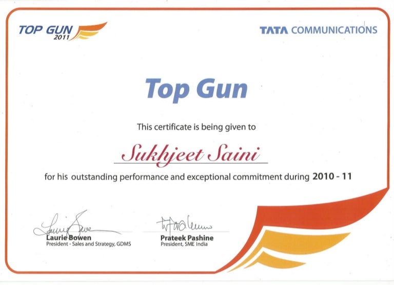 Top Gun Award
