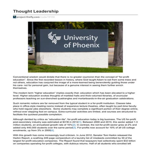 project-firefly.com-Thought Leadership