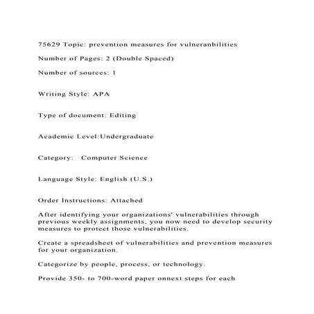 75629 Topic prevention measures for vulneranbilitiesNumber of.docx