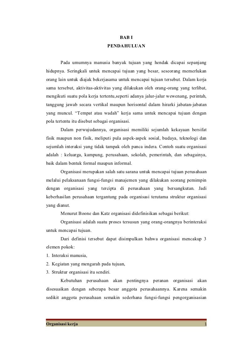 Makalah Organisasi