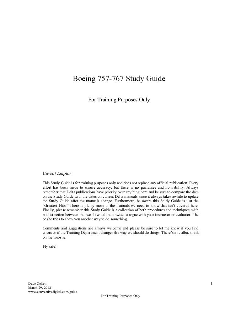 757 767 Study Guide