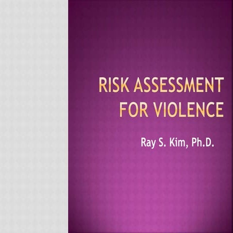 Forensic Psychology: Risk Assessment | PDF