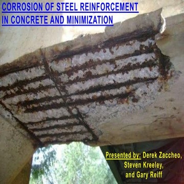 Concrete Corrosion of Reinforcing Steel