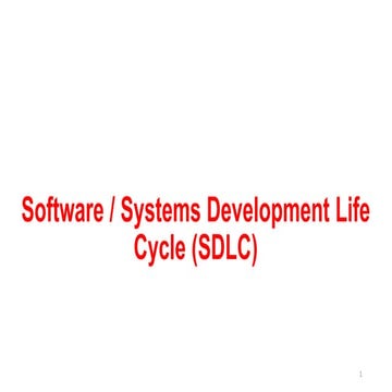 system development life cycle