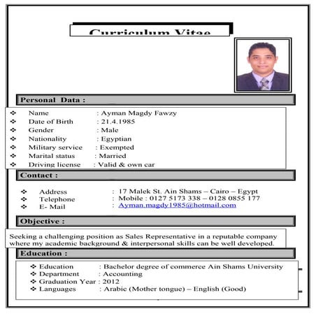 MY CV KSA | PDF