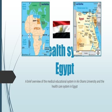 The health system in Egypt | PPTX