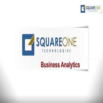 SquareOne Technologies-Business Analytics-Profile