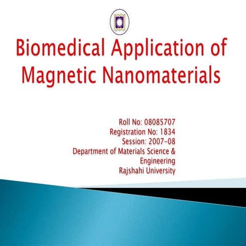 Biomedical Application of Magnetic Nanomaterials