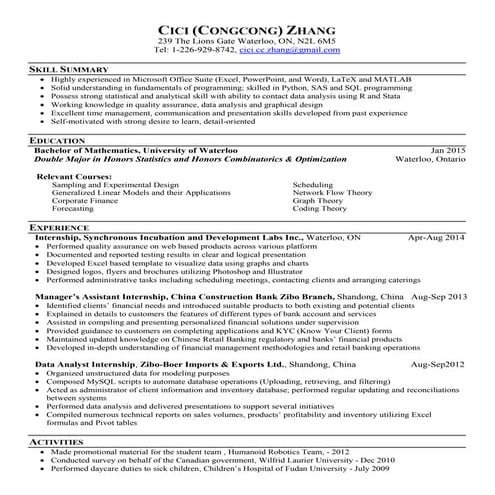 Congcong-Resume