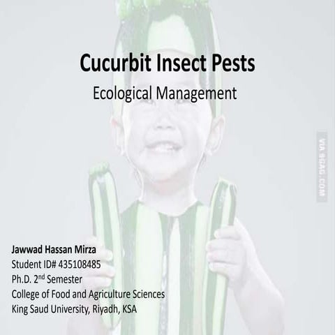 Ecological Management of Cucurbits