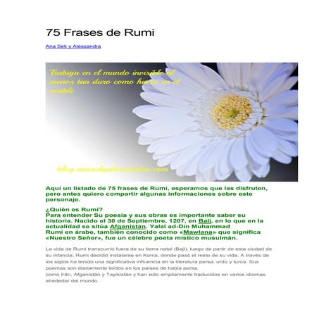 75 frases de Rumi