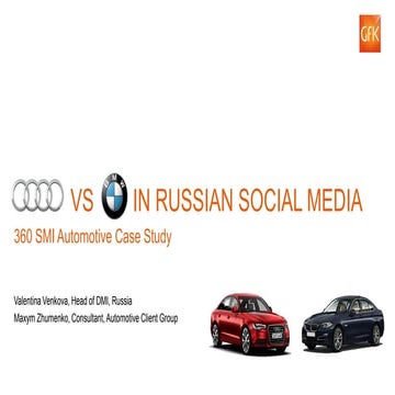 AUDI vs BMW in Russian Social Media: 360 SMI Automotive Case Study