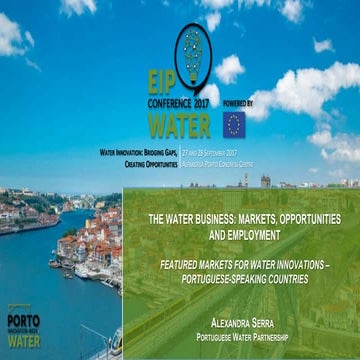 Featured markets for water innovations - Portoguese-speaking countries.